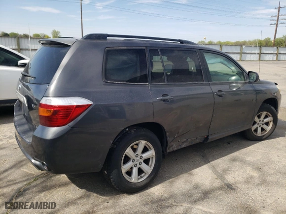 2008 Toyota Highlander with VIN JTEES41A782040652, listed as a Copart auction lot 48568885 with 193,864 mi miles and Salvage Title. Bid and sale history available at carsss.com. Image 3.
