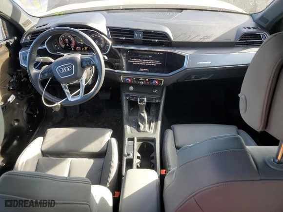 2020 Audi Q3 S line Premium Plus with VIN WA1EECF31L1086714, listed as a Copart auction lot 42348255 with 58,426 mi miles and Salvage Title. Bid and sale history available at carsss.com. Image 8.