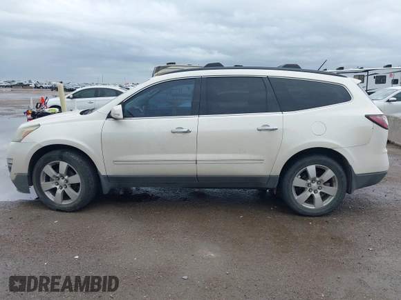 2014 Chevrolet Traverse LTZ with VIN 1GNKRJKD9EJ168099, listed as a IAAI auction lot 41955937 with 171,371 mi miles and . Bid and sale history available at DreamBid. Image 14.