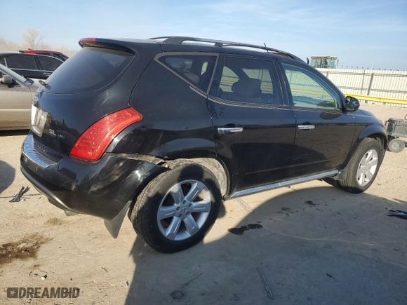 2006 Nissan Murano SL with VIN JN8AZ08W86W526213, listed as a Copart auction lot 85296834 with 202,884 mi miles and Salvage Title. Bid and sale history available at carsss.com. Image 3.