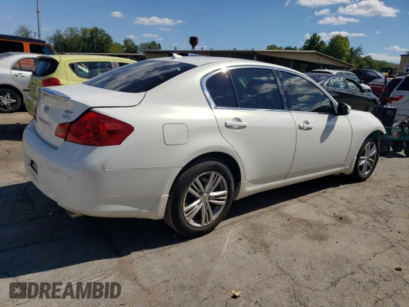 2013 Infiniti G37 x with VIN JN1CV6AR9DM764378, listed as a Copart auction lot 70253774 with 117,606 mi miles and Salvage Title. Bid and sale history available at carsss.com. Image 3.