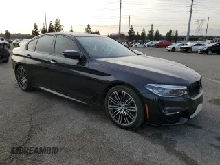 2018 BMW 5 Series 530i with VIN WBAJA5C59JG898206, listed as a Copart auction lot 43661015 with 75,243 mi miles and Salvage Title. Bid and sale history available at carsss.com. Image 4.