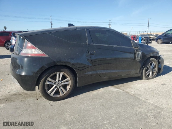 2012 Honda CR-Z EX with VIN JHMZF1D62CS001135, listed as a Copart auction lot 46236445 with 154,288 mi miles and Salvage Title. Bid and sale history available at carsss.com. Image 3.