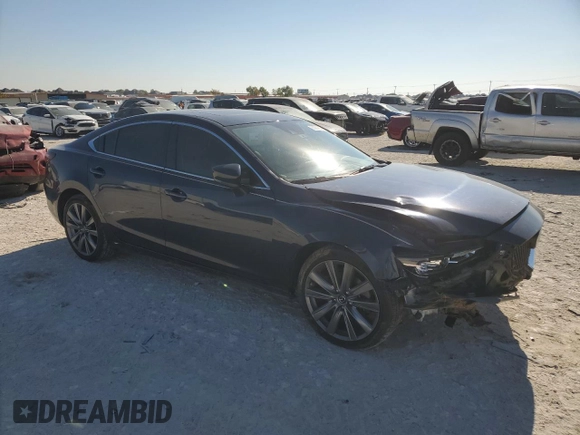2019 Mazda 6 Grand Touring with VIN JM1GL1TY8K1503334, listed as a Copart auction lot 82921814 with 71,956 mi miles and Salvage Title. Bid and sale history available at carsss.com. Image 4.