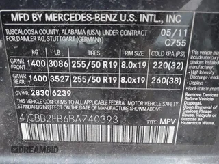 2011 Mercedes-Benz M 350 z VIN 4JGBB2FB6BA740393, wystawiony jako IAAI lot #42072403 z przebiegiem 101 683 mil mil oraz . Historia ofert i sprzedaży dostępna na DreamBid. Obrazek 9.