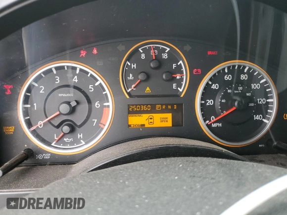 2008 Nissan Titan SE with VIN 1N6BA07D38N317782, listed as a Copart auction lot 78013974 with 250,360 mi miles and Salvage Title. Bid and sale history available at carsss.com. Image 9.