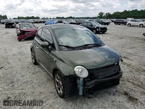 2016 FIAT 500 Sport with VIN 3C3CFFBRXGT155473, listed as a Copart auction lot 59304825 with 71,436 mi miles and Salvage title. Bid and sale history available at DreamBid. Image 13.