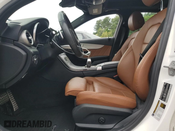 2019 Mercedes-Benz C 300 with VIN 55SWF8EB0KU284346, listed as a Copart auction lot 58927195 with Not provided miles and Salvage title. Bid and sale history available at DreamBid. Image 7.