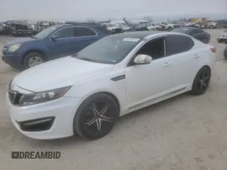 2013 Kia Optima SX with VIN 5XXGR4A68DG141496, listed as a Copart auction lot 44136255 with 181,732 mi miles and Salvage title. Bid and sale history available at DreamBid. Image 1.