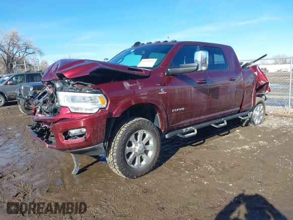 2019 Ram 2500 Laramie with VIN 3C6UR5NL8KG652913, listed as a IAAI auction lot 41611071 with 154,955 mi miles. Bid and sale history available at carsss.com. Image 17.