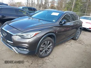 2017 Infiniti QX30 Luxury with VIN SJKCH5CR9HA019856, listed as a IAAI auction lot 41590907 with 45,555 mi miles. Bid and sale history available at carsss.com. Image 2.