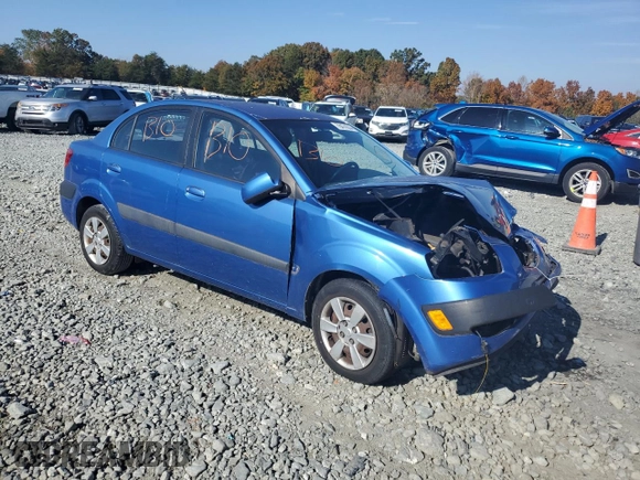 2007 Kia Rio LX with VIN KNADE123376224643, listed as a Copart auction lot 78474304 with 170,497 mi miles and Salvage Title. Bid and sale history available at carsss.com. Image 4.