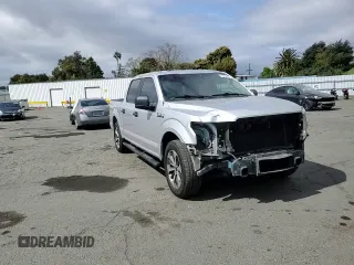 2019 Ford F-150 XL with VIN 1FTEW1CP3KKE38442, listed as a Copart auction lot 50434425 with 83,099 mi miles and Salvage title. Bid and sale history available at DreamBid. Image 10.
