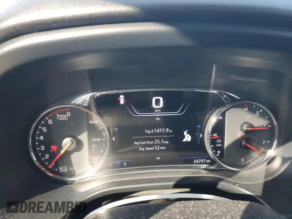 2023 GMC Acadia SLT with VIN 1GKKNML44PZ195823, listed as a Copart auction lot 88815135 with 34,797 mi miles and Salvage Title. Bid and sale history available at DreamBid. Image 9.