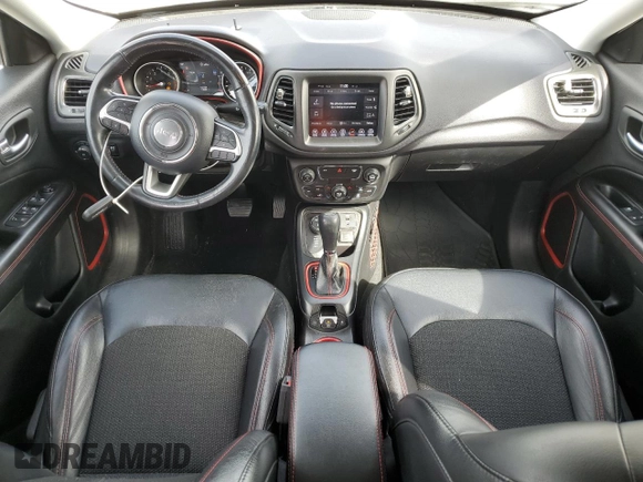 2018 Jeep Compass Trailhawk with VIN 3C4NJDDB9JT451440, listed as a Copart auction lot 47638765 with 115,683 mi miles and Salvage Title. Bid and sale history available at carsss.com. Image 8.