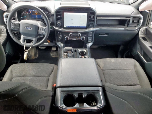 2023 Ford F-150 XL with VIN 1FTEW1C57PFC27842, listed as a Copart auction lot 59906015 with 43,495 mi miles and Salvage title. Bid and sale history available at DreamBid. Image 8.