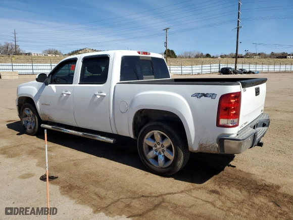2013 GMC Sierra 1500 SLT with VIN 3GTP2WE76DG247865, listed as a Copart auction lot 48549805 with 0 mi miles and Salvage Title. Bid and sale history available at carsss.com. Image 2.