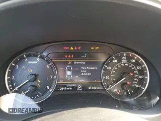 2022 Infiniti QX50 Pure with VIN 3PCAJ5AB8NF111516, listed as a Copart auction lot 84833324 with 70,844 mi miles and Salvage title. Bid and sale history available at DreamBid. Image 9.