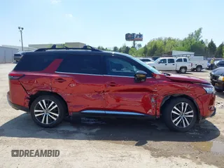 2023 Nissan Pathfinder Platinum with VIN 5N1DR3DK6PC210286, listed as a IAAI auction lot 42021775 with 48,482 mi miles and . Bid and sale history available at DreamBid. Image 13.