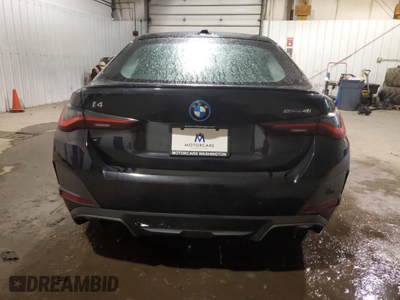 2022 BMW i4 eDrive40 z VIN WBY73AW02NFM83593, wystawiony jako Copart lot #69718443 z przebiegiem 3 352 mil mil oraz . Historia ofert i sprzedaży dostępna na DreamBid. Obrazek 6.