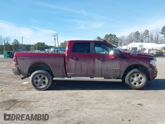 2024 Ram 2500 Big Horn with VIN 3C6UR5DJ2RG335705, listed as a IAAI auction lot 41400752 with 6,335 mi miles. Bid and sale history available at carsss.com. Image 13.