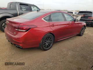 2018 Genesis G80 Sport with VIN KMHGN4JB8JU268534, listed as a Copart auction lot 78272334 with 66,643 mi miles and Salvage Title. Bid and sale history available at DreamBid. Image 3.