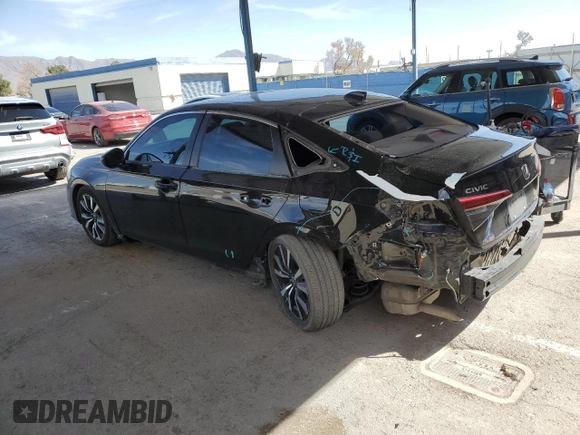 2023 Honda Civic Sedan EX with VIN 2HGFE1F72PH310289, listed as a Copart auction lot 49310585 with 58,828 mi miles and Salvage Title. Bid and sale history available at carsss.com. Image 2.