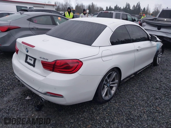 2018 BMW 4 Series 440i z VIN WBA4Z5C57JEA32735, wystawiony jako IAAI lot #41359277 z przebiegiem 35 633 mil mil oraz . Historia ofert i sprzedaży dostępna na DreamBid. Obrazek 4.