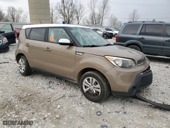 2015 Kia Soul with VIN KNDJN2A28F7215367, listed as a Copart auction lot 53406485 with 0 mi miles and Clean Title. Bid and sale history available at carsss.com. Image 4.
