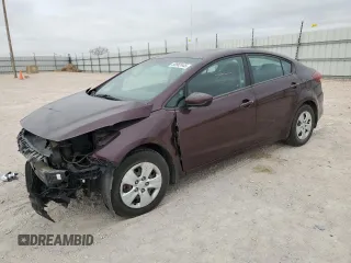 2017 Kia Forte LX with VIN 3KPFK4A75HE113825, listed as a Copart auction lot 50982445 with 29,959 mi miles and Salvage Title. Bid and sale history available at carsss.com. Image 1.
