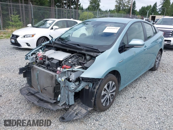2020 Toyota Prius LE with VIN JTDL9RFU1L3017670, listed as a IAAI auction lot 42694974 with 69,298 mi miles and . Bid and sale history available at DreamBid. Image 18.
