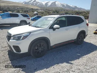 2021 Subaru Forester Special Sports with VIN JF2SKARC2MH590376, listed as a Copart auction lot 52148595 with 29,573 mi miles and Salvage title. Bid and sale history available at DreamBid. Image 1.