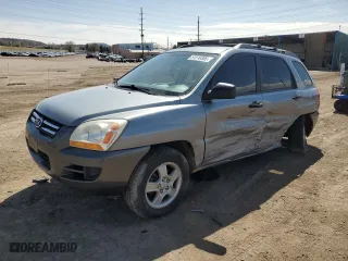 2007 Kia Sportage LX with VIN KNDJF724277378611, listed as a Copart auction lot 51516305 with 150,856 mi miles and Salvage Title. Bid and sale history available at carsss.com. Image 1.