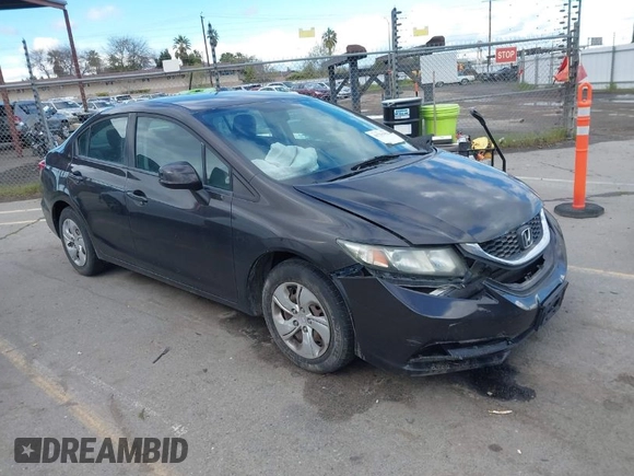 2013 Honda Civic LX with VIN 19XFB2F5XDE224067, listed as a IAAI auction lot 41735532 with 121,290 mi miles and . Bid and sale history available at DreamBid. Image 1.