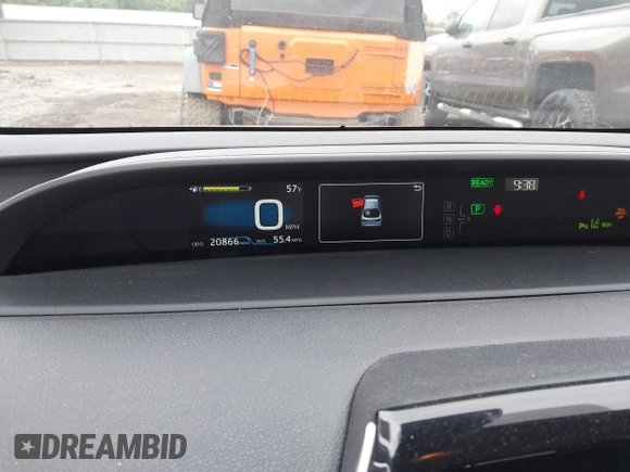 2019 Toyota Prius L Eco z VIN JTDKARFU2K3096560, wystawiony jako IAAI lot #42322950 z przebiegiem 20 866 mil mil oraz . Historia ofert i sprzedaży dostępna na DreamBid. Obrazek 7.