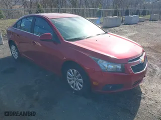 2011 Chevrolet Cruze LT w/1LT with VIN 1G1PF5S97B7277009, listed as a IAAI auction lot 41886649 with 220,937 mi miles. Bid and sale history available at carsss.com. Image 1.