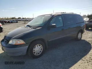 2000 Ford Windstar LX with VIN 2FMZA5149YBC10637, listed as a Copart auction lot 74140104 with 105,704 mi miles and Salvage Title. Bid and sale history available at carsss.com. Image 1.