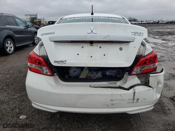 2019 Mitsubishi Mirage G4 ES with VIN ML32F3FJ8KHF15427, listed as a Copart auction lot 47933015 with 131,809 mi miles and Salvage Title. Bid and sale history available at carsss.com. Image 6.