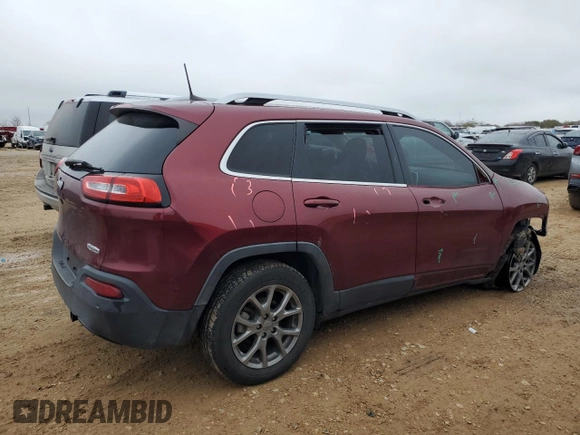 2018 Jeep Cherokee Latitude Plus with VIN 1C4PJLLBXJD615689, listed as a Copart auction lot 44822955 with 54,412 mi miles and Salvage Title. Bid and sale history available at carsss.com. Image 3.