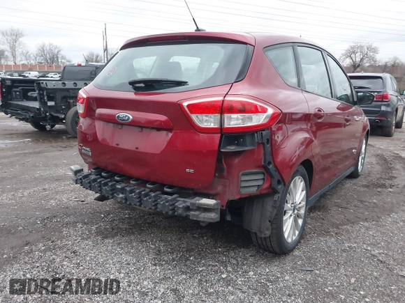 2017 Ford C-Max Energi SE with VIN 1FADP5EU2HL111316, listed as a IAAI auction lot 41147978 with 60,948 mi miles. Bid and sale history available at carsss.com. Image 17.