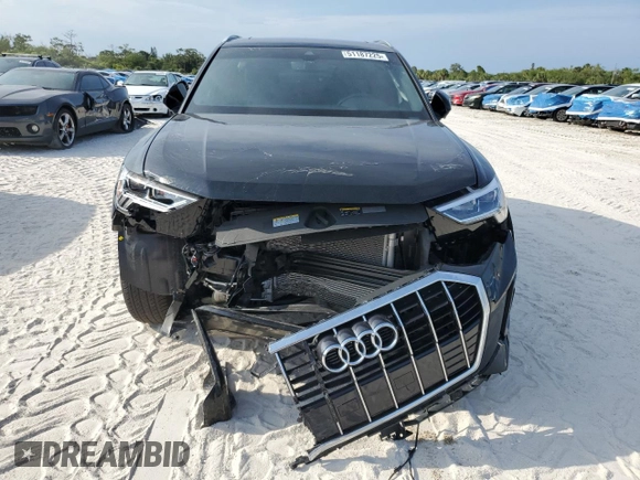 2024 Audi Q3 S line Premium z VIN WA1DECF32R1023321, wystawiony jako Copart lot #51187225 z przebiegiem 13 299 mil mil oraz Nie do naprawy. Historia ofert i sprzedaży dostępna na DreamBid. Obrazek 5.