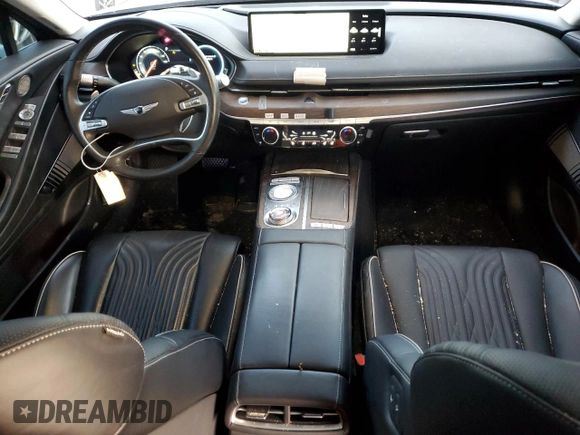 2021 Genesis G80 Prestige z VIN KMTGC4SD0MU045484, wystawiony jako Copart lot #82668513 z przebiegiem 47 742 mil mil oraz . Historia ofert i sprzedaży dostępna na DreamBid. Obrazek 8.
