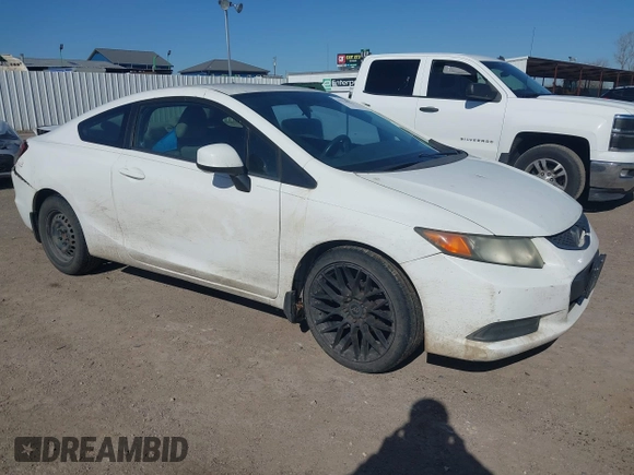 2012 Honda Civic Cpe LX with VIN 2HGFG3B55CH532863, listed as a IAAI auction lot 41718076 with 225,933 mi miles. Bid and sale history available at carsss.com. Image 1.
