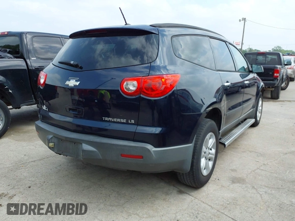2012 Chevrolet Traverse LS with VIN 1GNKRFED6CJ178966, listed as a IAAI auction lot 41940494 with 176,828 mi miles and . Bid and sale history available at DreamBid. Image 4.