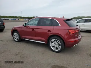 2018 Audi Q5 Premium Plus z VIN WA1BNAFY4J2097118, wystawiony jako Copart lot #58168685 z przebiegiem 39 385 mil mil oraz Tytuł czysty. Historia ofert i sprzedaży dostępna na DreamBid. Obrazek 2.