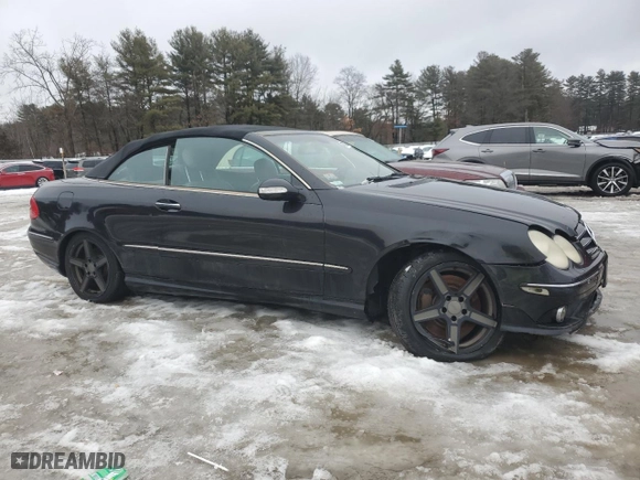 2006 Mercedes-Benz CLK-Class 5.0L with VIN WDBTK75G66T057685, listed as a Copart auction lot 43853295 with 0 mi miles and Clean Title. Bid and sale history available at carsss.com. Image 4.