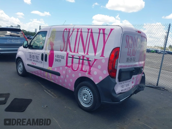 2017 Ram ProMaster City Cargo Tradesman with VIN ZFBERFAB6H6H02062, listed as a IAAI auction lot 42523698 with 90,796 mi miles and . Bid and sale history available at DreamBid. Image 3.