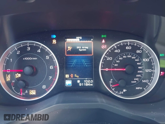 2020 Subaru Ascent Premium with VIN 4S4WMAFD1L3441651, listed as a IAAI auction lot 41961481 with 91,184 mi miles and . Bid and sale history available at DreamBid. Image 7.