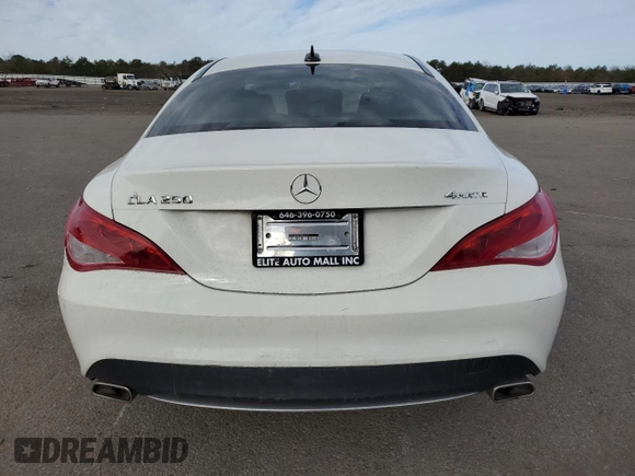 2016 Mercedes-Benz CLA 250 with VIN WDDSJ4GB8GN350032, listed as a Copart auction lot 46812104 with 56,294 mi miles and . Bid and sale history available at DreamBid. Image 6.