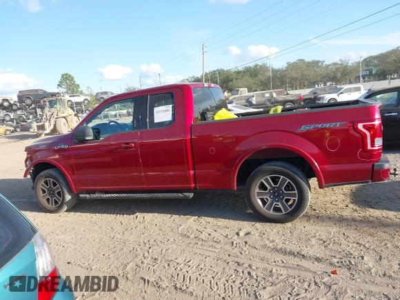2017 Ford F-150 XL with VIN 1FTEX1CF6HFA57562, listed as a IAAI auction lot 41131686 with 80,985 mi miles. Bid and sale history available at carsss.com. Image 14.